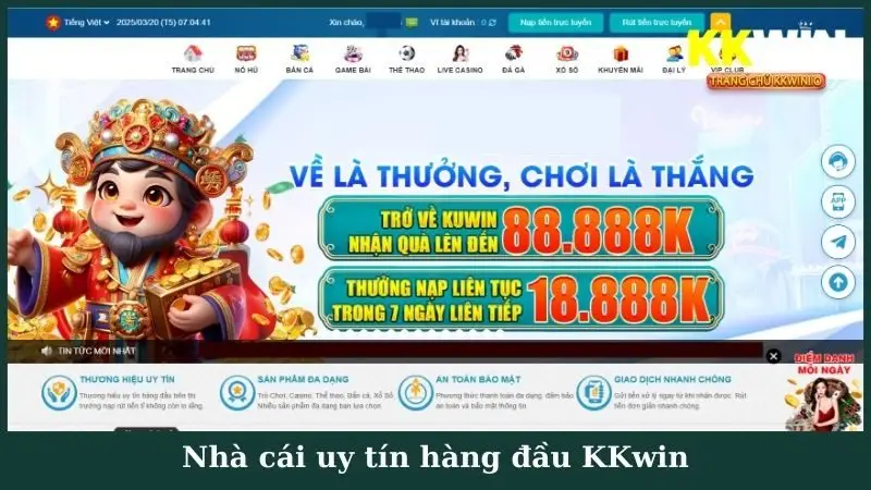 Nhà cái uy tín hàng đầu KKwin