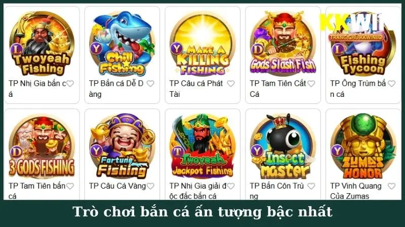 Trò chơi bắn cá ấn tượng bậc nhất